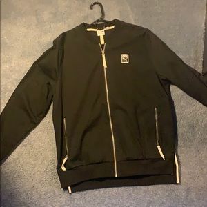 Black Puma zip up sweatshirt